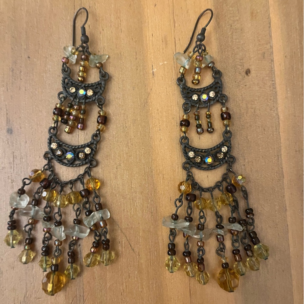 Beaded Chandelier Earrings